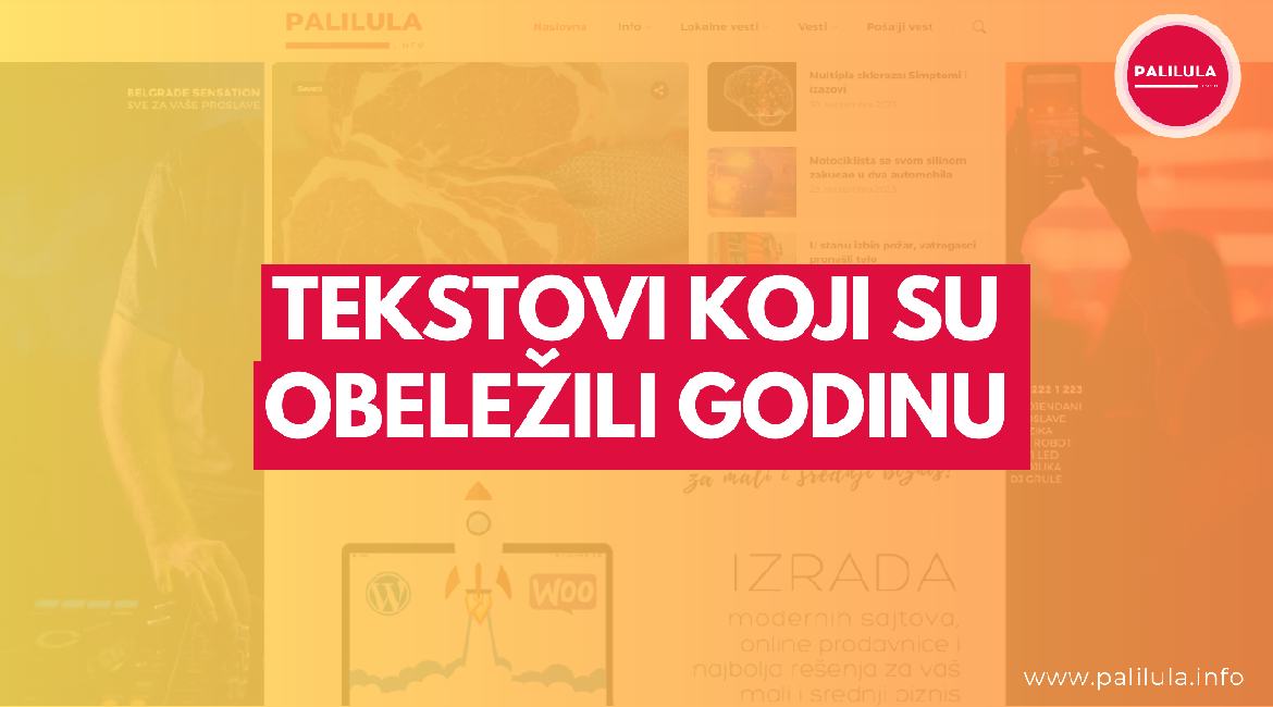 Tekstovi Koji Su Obeležili 2023. Godinu - Palilula.info